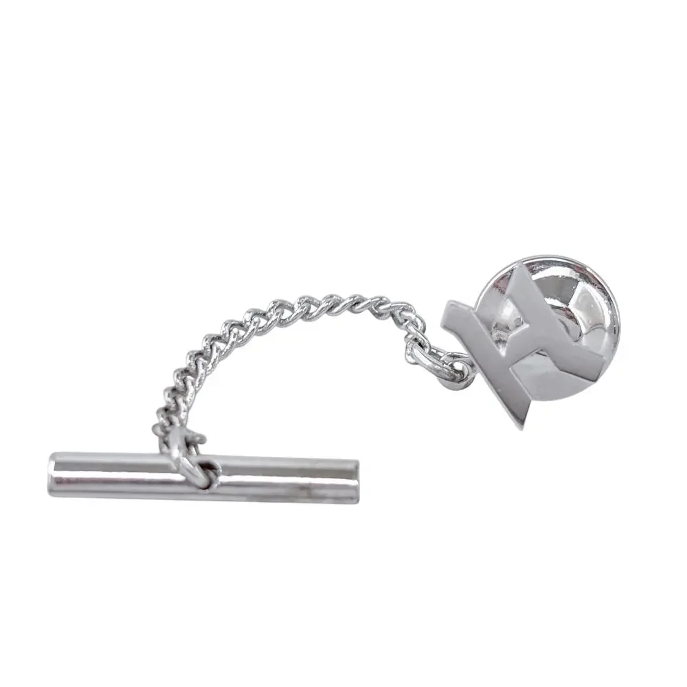 Vintage Sterling Silver 925 Personalized H Tie Tack Pin